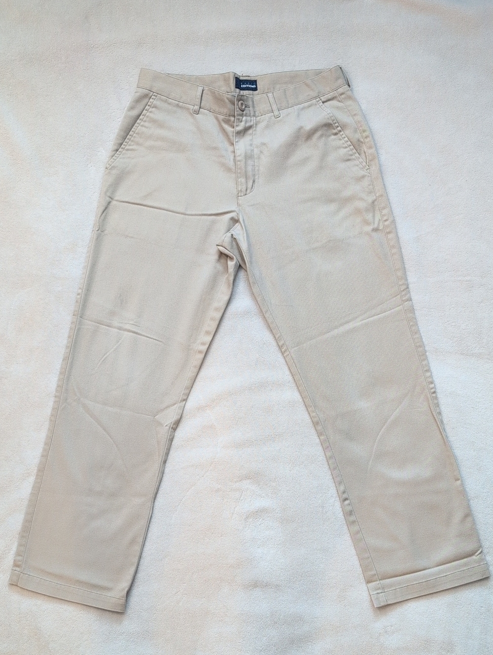 Basic Editions Khaki Chino Pants Men’s 32x30 Excellent Condition